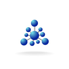 Abstract molecular structure symbol