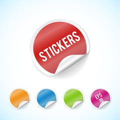 vector illustration of illustration of stickers