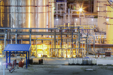 Chemical plant process area