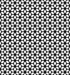 Abstract Retro Seamless Pattern Black