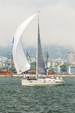 Sailboat in the sea