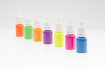 the color in the bottle