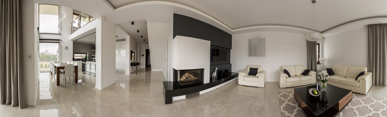 Interior with luxury design