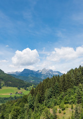 Fototapeta na wymiar Bergmassiv Alpen
