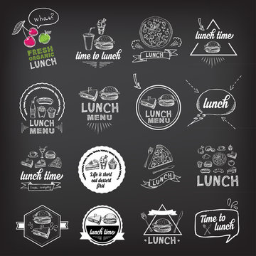 Lunch menu, restaurant design.