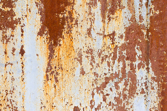 rusty metal wall texture