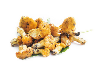 Chanterelle Mushrooms Isolated