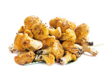 Chanterelle Mushrooms Isolated