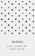 Vector minimal invitation card or ticket, monochrome geometric pattern templates. Ideal for Save The Date, tickets, anniversary date, birthday cards, invitations.