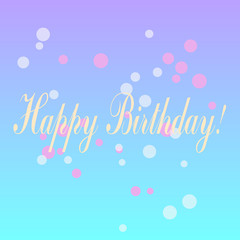 Happy birthday illustration