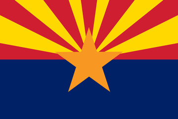 Arizona Flag. - obrazy, fototapety, plakaty