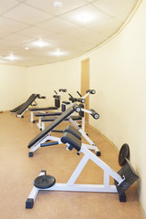 Fototapeta na wymiar Interior of a fitness