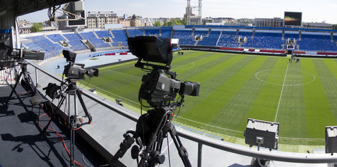 TV at the soccer 