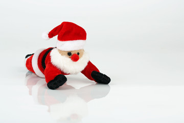 Weihnachtsmann robbt