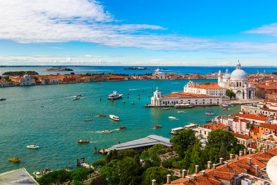 View from Campanile di San Marco to Venice, Italy