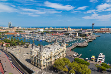 Obraz premium Port Vell in Barcelona, Spain