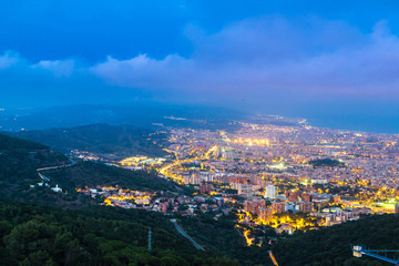 Panoramic view of Barcelona