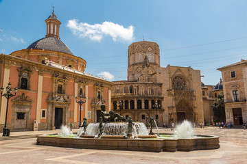 Fountain Rio Turia  in Valencia