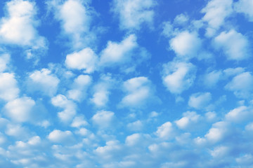 Blue sky with white clouds