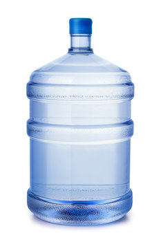 Five gallon plastic water bottle