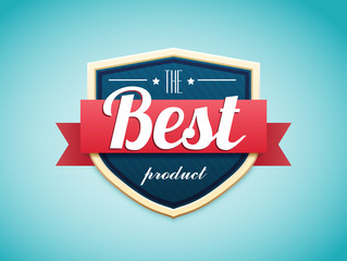 vector illustration of retro badge