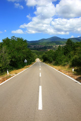 Fototapeta premium Toscana,una strada.