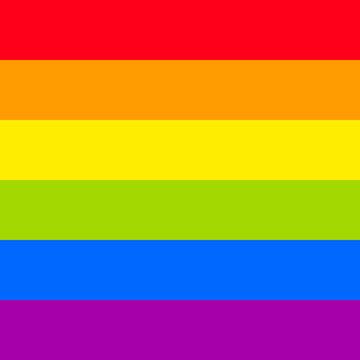 Gay vector flag or LGBT vector flag sign isolated. Gay culture symbol.