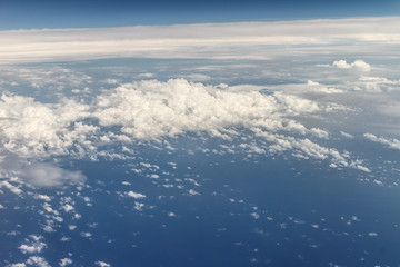 Fototapeta premium aerial sky view from a plane