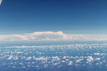 aerial sky view from a plane