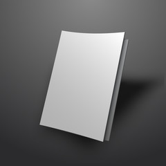 vector illustration of Illustration of Blank brochure. 3d illust