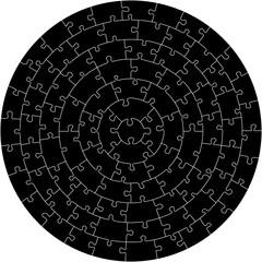 concentric jigsaw puzzle