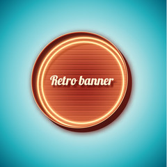 vector illustration of Retro vintage sign
