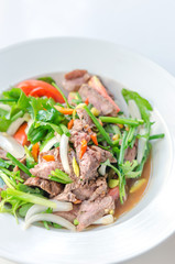 spicy grilled beef salad