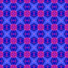 Abstract blue pink geometrical texture or background made seamless