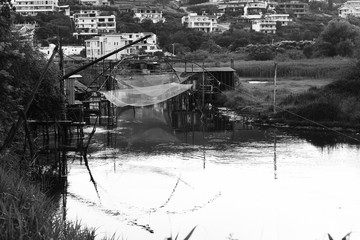 Fototapeta premium landscape lake for fishing