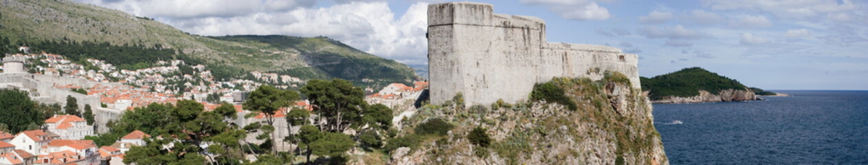 Fototapeta na wymiar Dubrovnik - Forth Lovrijenac