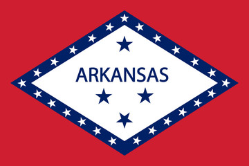 Arkansas Flag. - obrazy, fototapety, plakaty