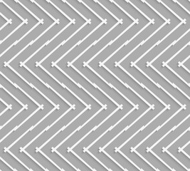 Geometrical pattern with horizontal chevron lines
