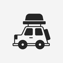 Camper van icon