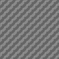 Monochrome pattern with gray dotted diagonal lines
