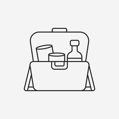 First aid kit line icon