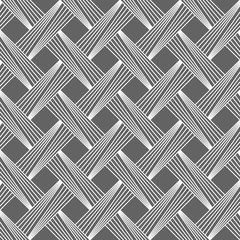 Monochrome pattern with light gray diagonally striped lattice