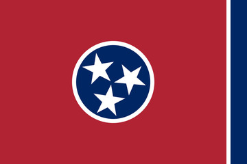 Tennessee Flag. - obrazy, fototapety, plakaty
