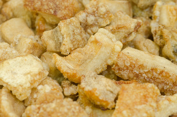 Pork rind favorite food in Thailand