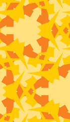 Orange Kaleidoscope Pattern