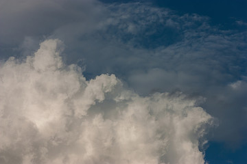 Fototapeta na wymiar white fluffy clouds