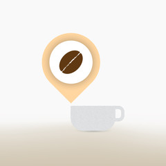 coffee checkin concept