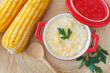 Brazilian corn soup canjiquinha