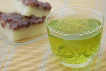 緑茶と水無月