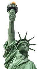 Fototapeta na wymiar Statue of Liberty isolated on a white background
